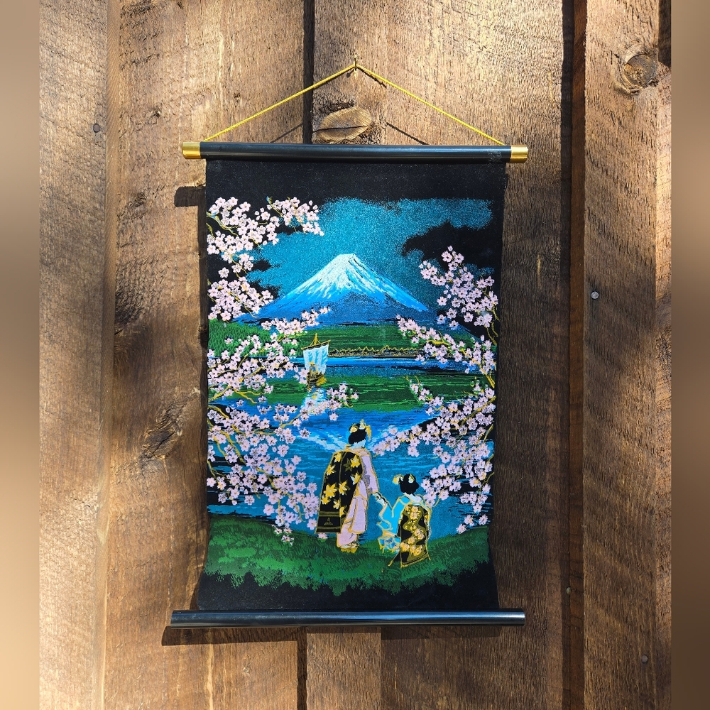 Velvet Japanese Painting